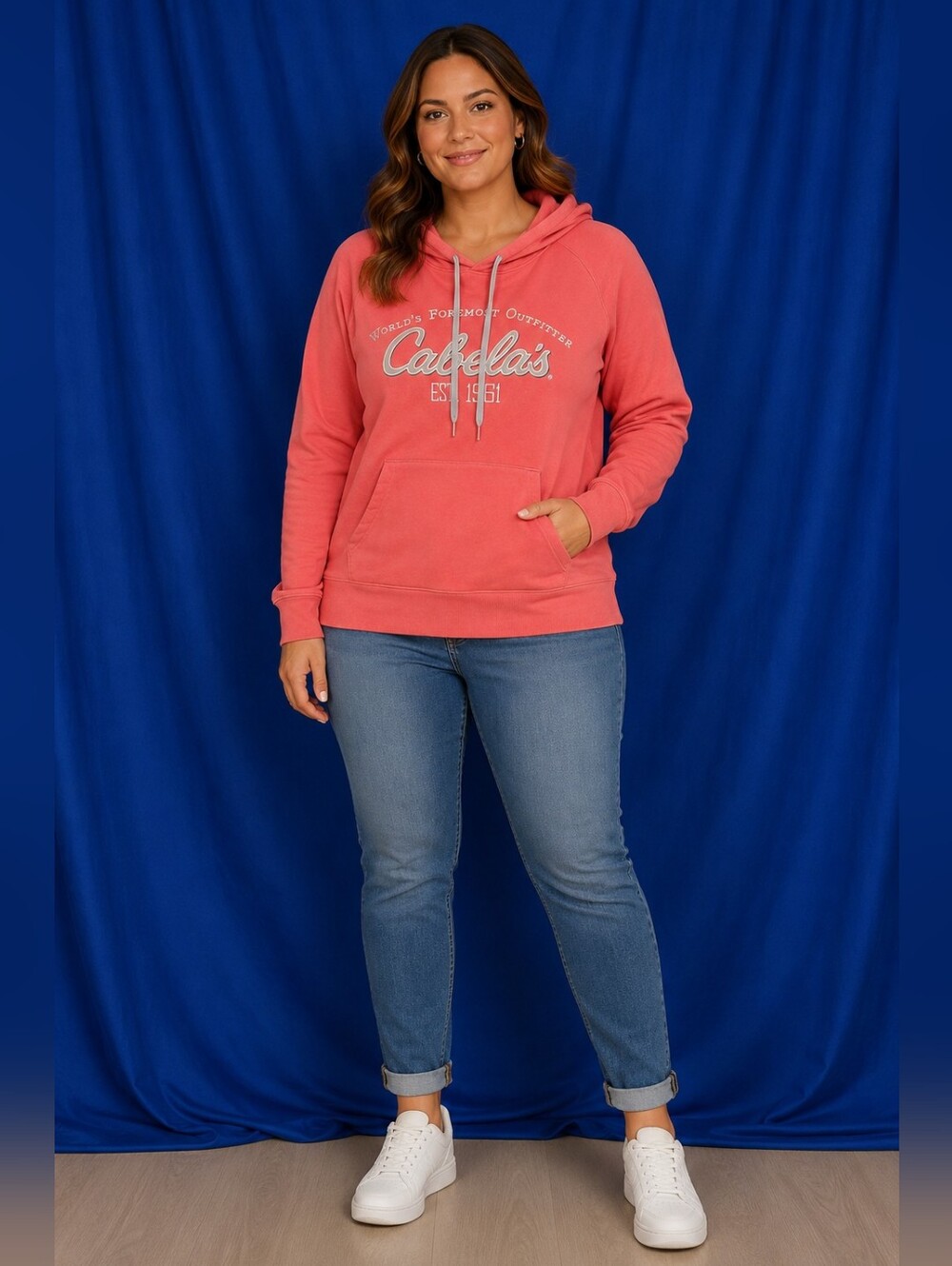 Cabela's XL Women's Coral Hoodie Pullover